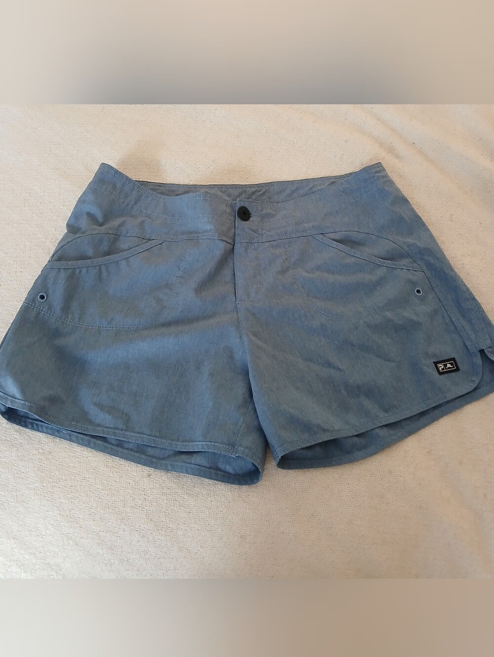 Pelagic Chambray Blue Women's Shorts